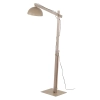 Naturalna podłogowa lampa Oslo Sabia 16130 drewniana beżowy