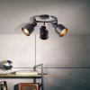 Regulowana lampa sufitowa Rolet 49633/76 reflektorki czarne złote