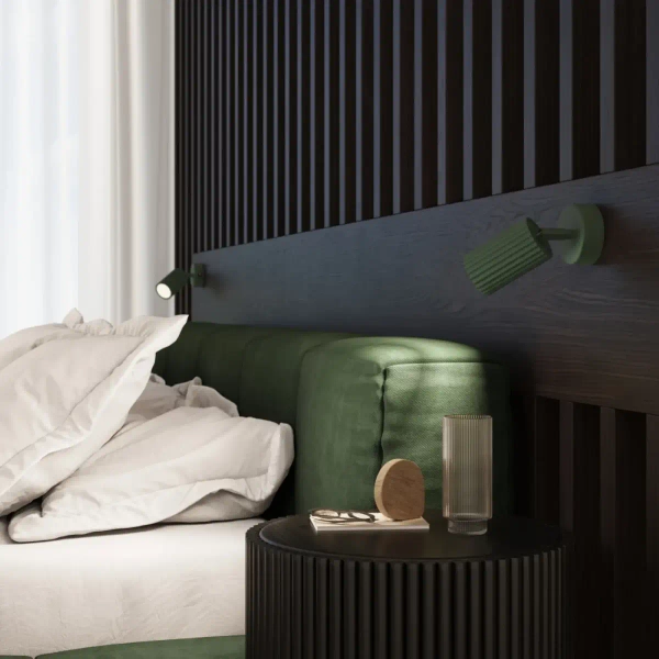 Regulowany kinkiet ścienny KARBON SL.1616 tubka oliwkowa