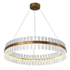 Okrągła lampa wisząca Lux CGLUXPRISMS60 Copel LED 40W 3000K crystal mosiądz
