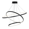 Pierścieniowa lampa wisząca LEA 330024 LED 82W 4000K ringi czarne