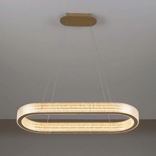 Wisząca lampa glamour YOTAU LE44730 LED 70W 3000K ściemnialna złota