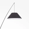 Stojąca stożkowa lampa Campanula Z002FL-01B z abażurem czarna