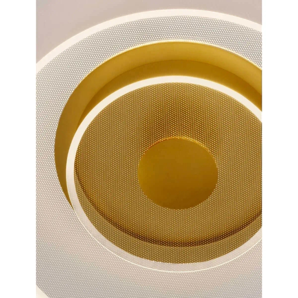 Nasufitowa lampa HUARAL LE44441 LED 29W 3000K okręgi złota przezroczysta