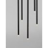 Wisząca lampa sople NOVENCIO LE45463 LED 15W 3000K metalowe czarne