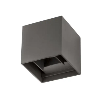 Elewacyjna lampa nad garaż QUIJORNA szara LE71359 1xLED 6W 3000K IP54 metalowa