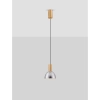 Szklana wisząca lampa SARDUNO LE45136 LED 8W 3000K złota