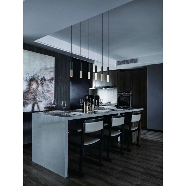 LAMPA wisząca Slimi S Nero Track/Gold Orlicki Design metalowa OPRAWA do systemu szynowego 1-fazowego czarna złota