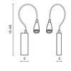 Ścienna lampa regulowana Veronica AZ1546 LED 3W 3000K IP44 metalowa chrom