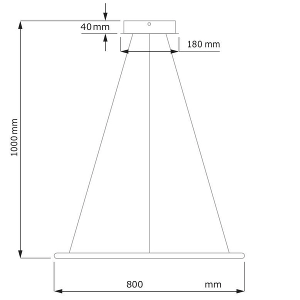 LAMPA wisząca SLIM/000033/4000/W MDECO metalowa OPRAWA okrągły ZWIS LED 90W 4000K ring biały