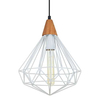 Industrialna LAMPA wisząca MAELLE WHITE MDM-2591/1S WH Italux druciana OPRAWA metalowa ZWIS drut biały