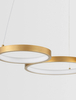 Wisząca lampa pokojowa GARCIA LE42826 rings LED 28W 3000K złota