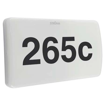 LAMPA ścienna MORGAN 03778 Ideus zewnętrzna OPRAWA elewacyjna LED 20W 4000K prostokątna z numerem domu IP65 biała