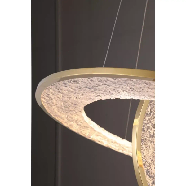 Wisząca lampa glamour ALEXIA P0638D LED 45W 3000K talerze złote