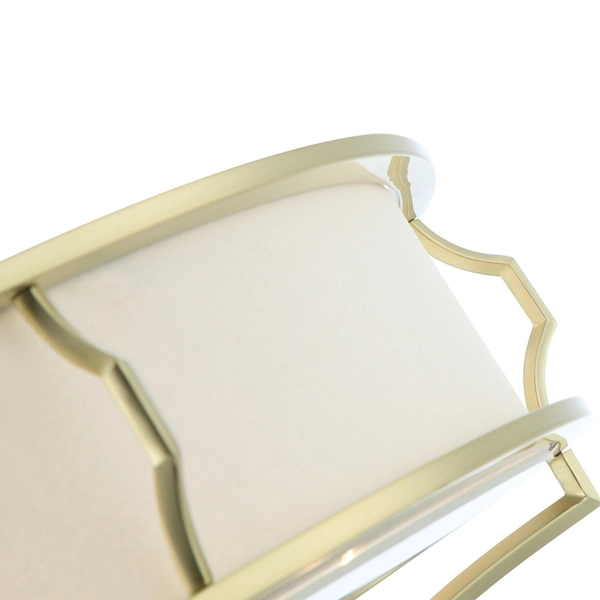 LAMPA sufitowa Stesso PL Old Gold M Orlicki Design abażurowa OPRAWA plafon okrągły klasyczny złoty satynowy kremowy