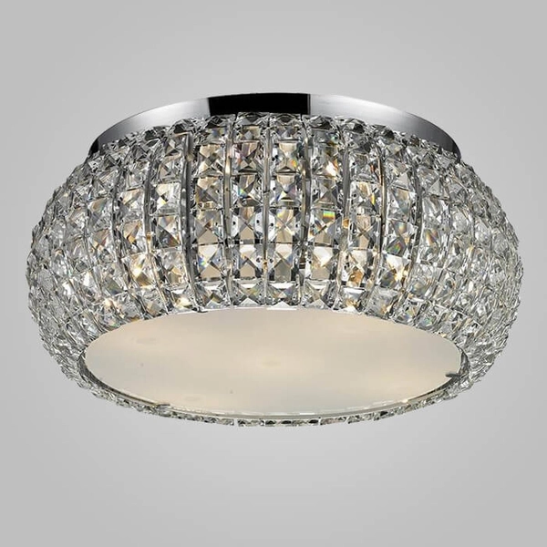 Przysufitowa lampa sypialniana Sophia nad łóżko chrom