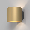 Lampa ścienna tuba Rond C066WL-01MG Maytoni okrągła do salonu złota