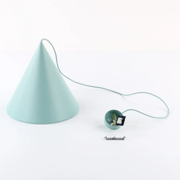 Trójkątna lampa wisząca CONO 10063 do salonu miętowy