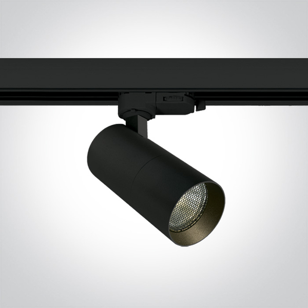 Regulowana lampa sufitowa LARA 65522T/B do szyny 3-fazowej tuba czarny