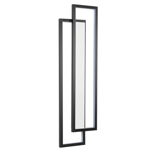 Naścienna lampa SYMMETRY ST-MD1027S LED 19W 3000K ramki do salonu czarna