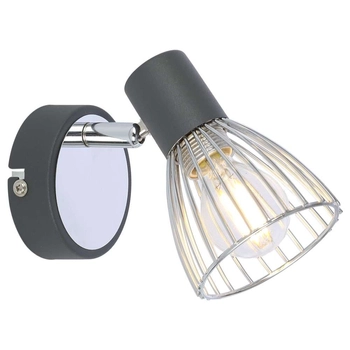 Kinkiet ścienny MODO 91-61515 druciana reflektorek chrom czarny