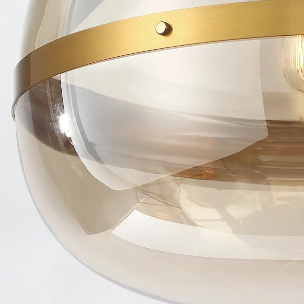 Wisząca lampa retro Nottingham QN-NOTTINGHAM-3P-AB złoty przezroczysty