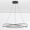 Lampa zwisająca do salonu ILAVE LE44323 LED 68W 3000K wstęga czarna