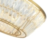 Kryształowy plafon 23047 LED 38W 3000K okrągły glamour mosiądz