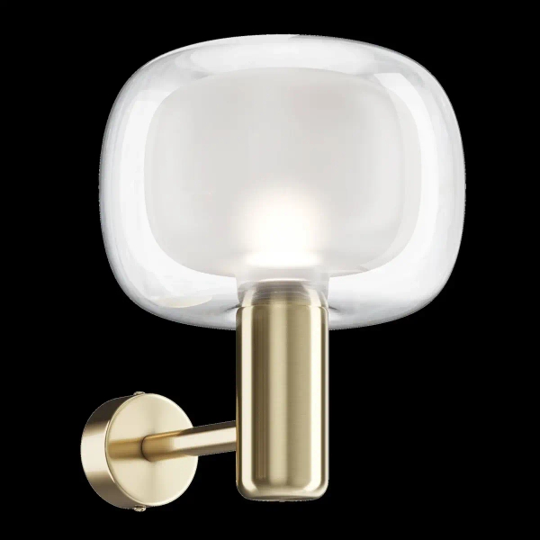 Lampa ścienna Vision MOD411WL-01G minimalistyczna złota