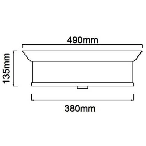 Plafoniera nad stół Famburo okrągła lampa natynkowa złota