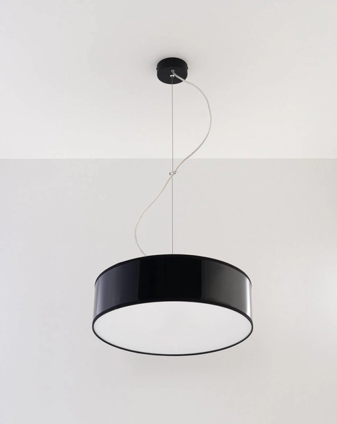 Podwieszana lampa okrągła ARENA 35 SL.0115 Sollux czarny zwis