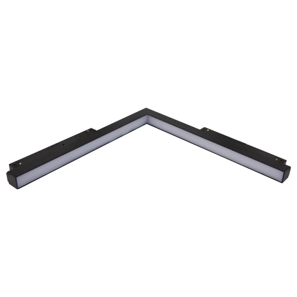 Szynowa oprawa Magneto Abigali LWQ-M09 LED 24W l-kształtna czarna 