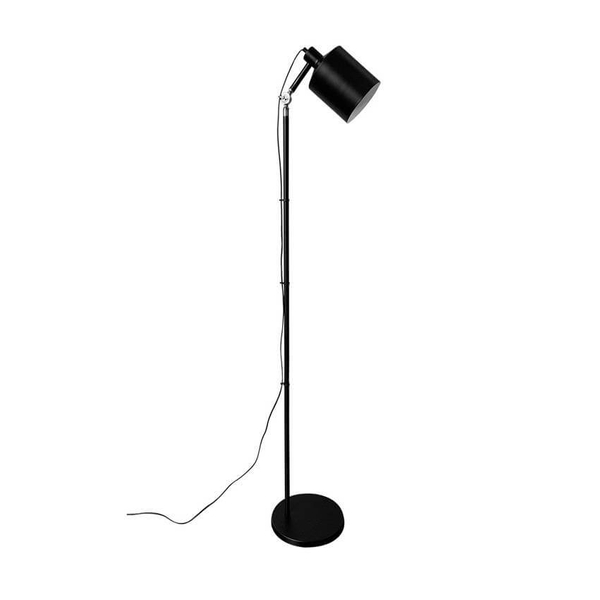 Lampa podłogowa loft Zana z regulacją do czytania czarna