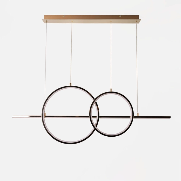 Ledowa lampa wisząca Cholet MD7358-2A-3GT Zumaline 34W 3000K ringi złote