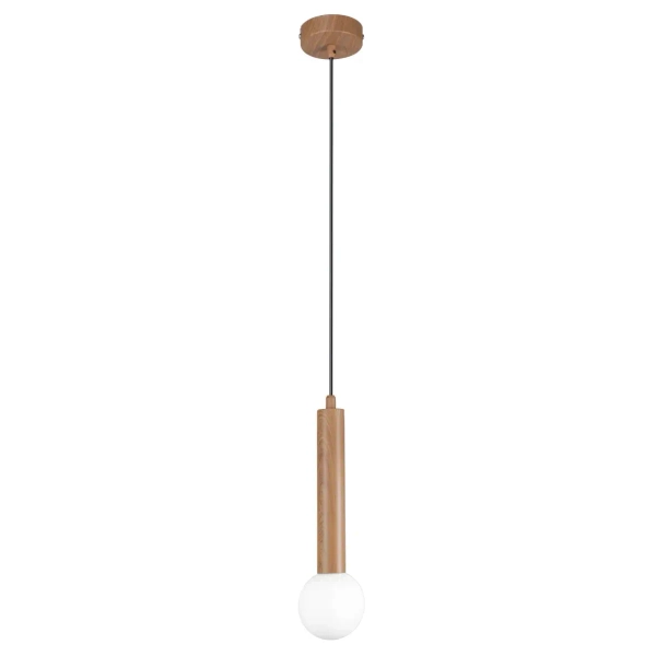 Lampa wisząca do salonu Filano PND-33574-1-WD metalowa brązowa
