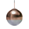 Szklana lampa wisząca Arteo ABR-LWA-E27 Abruzzo mosiądz przezroczysty