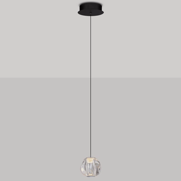 Metalowa lampa wisząca CHEPEN LE44641 LED 6W 3000K czarna chrom