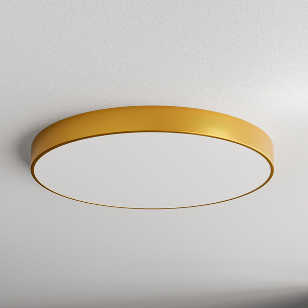 LAMPA sufitowa 137623619693 TEAM natynkowa OPRAWA metalowy PLAFON okrągły złoty