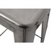 Barowe krzesło metalowe Tower KH010100961 King Home srebrny taboret