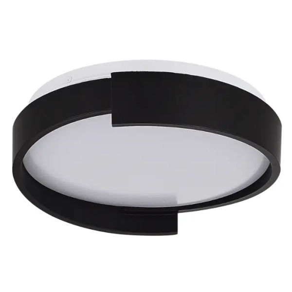 Metalowy sufitowy plafon Halo LP-1453/1C-27 BK LED 15W 3000-6000K czarny