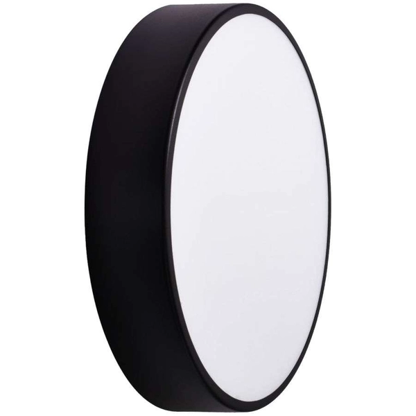 Natynkowa LAMPA sufitowa Cleo 137623613899 TEAM metalowa OPRAWA okrągły plafon czarna