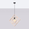 Lampa wisząca CARO SL.1757 drewniana czarna 1xE27 do kuchni