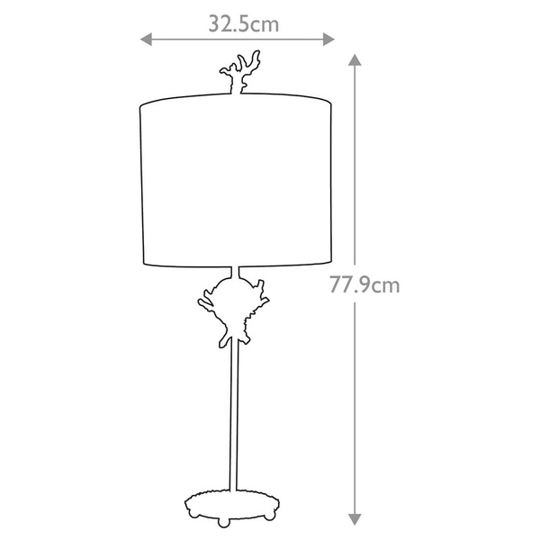 Stołowa lampka do salonu Trellis FB-TRELLIS-TL Elstead beżowa srebrna