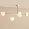 Przysufitowa lampa molekułowa Dione 1092PL_L40 Aldex glass mosiądz