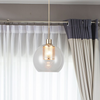 Modernistyczna LAMPA wisząca PHILANA 6495 ażurowa ZWIS kula ball złoty przezroczysty OUTLET