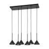 Wielopunktowa lampa wisząca CONO 10306 stożkowa czarny