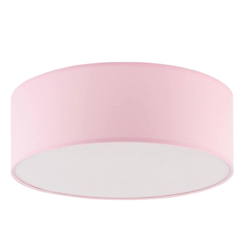 Okrągła lampa sufitowa Rondo 3228 TK Lighting tkanina metal biały różowy