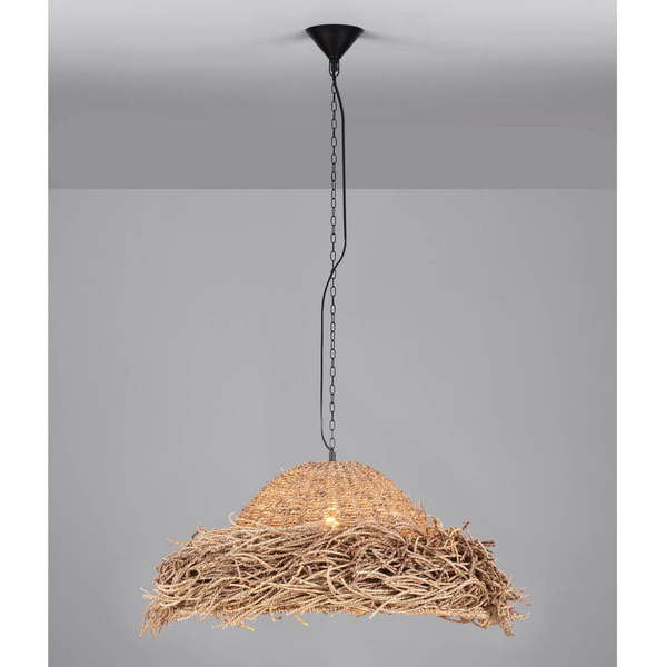 Ekologiczna lampa wisząca ALLENDE LE44490 trawa morska beżowy