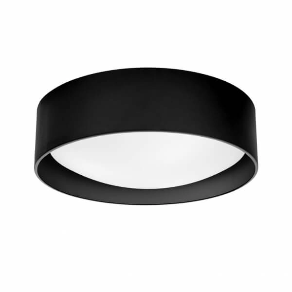 Lampa sufitowa do jadalni VERO 30686302 Kaspa okrągła metalowa czarna biała