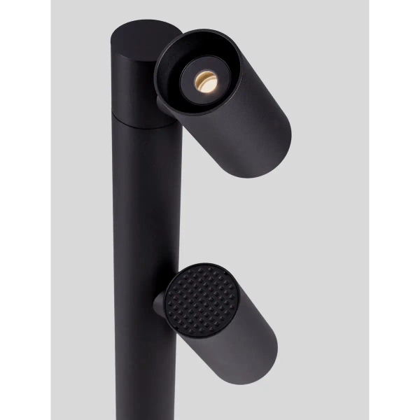 Stojąca lampa podwójna na taras MALONZO LE75160 LED 13W 3000K IP65 czarna